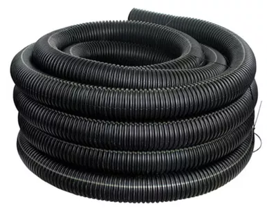 4" X 100' Black Solid Pipe