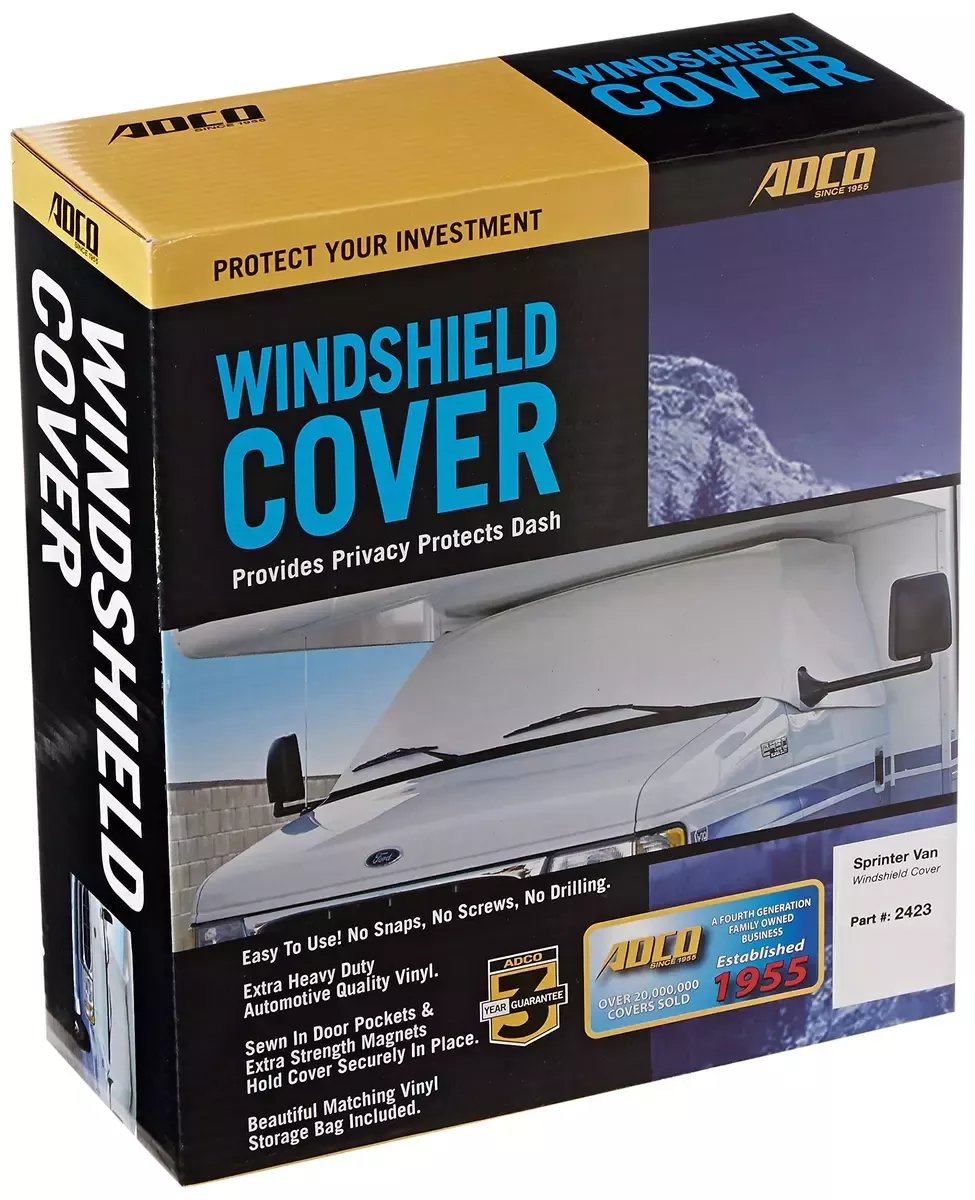 ADCO 2423 Polar White Windshield Cover for Sprinter