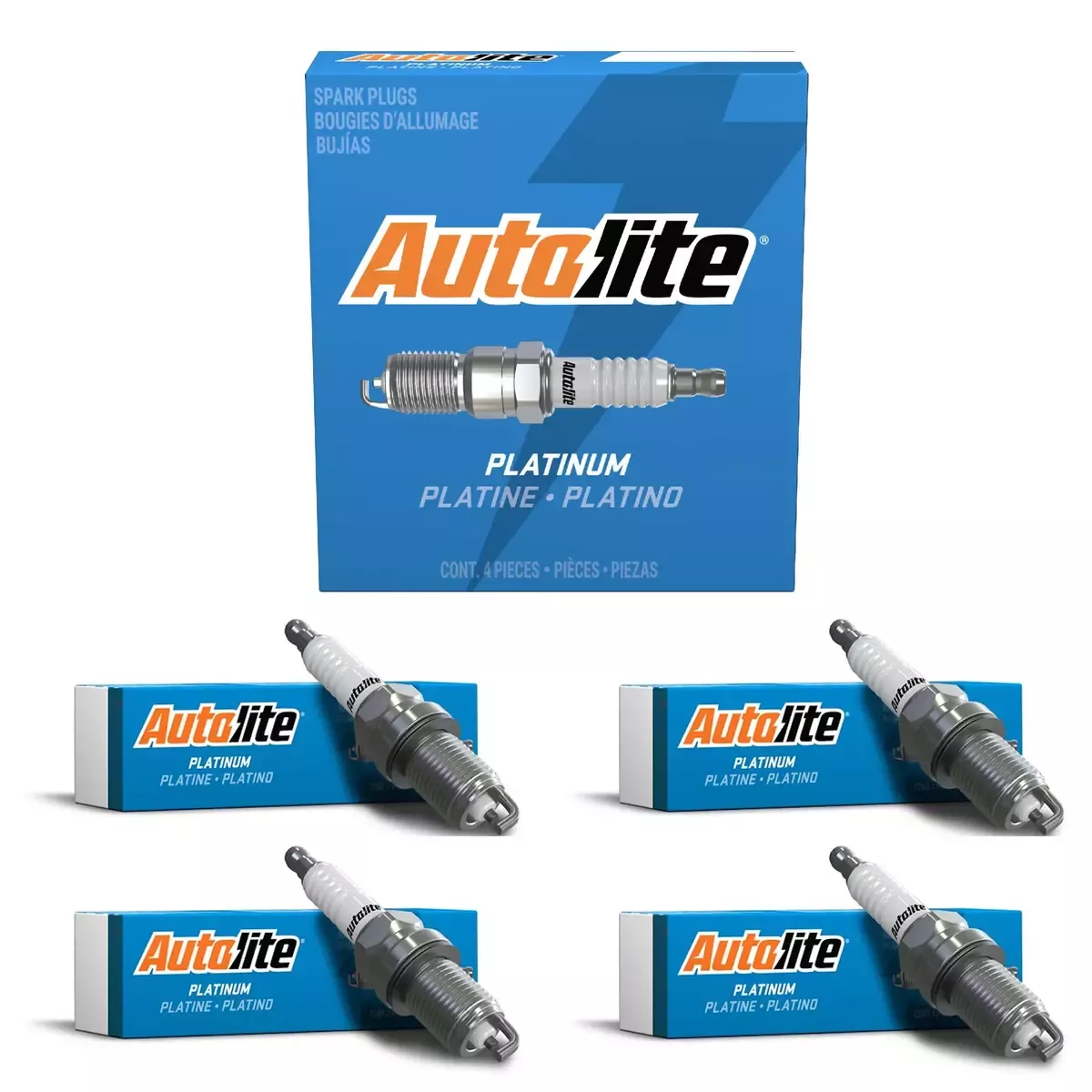 Autolite Platinum AP5144 Spark Plugs (4-Pack)