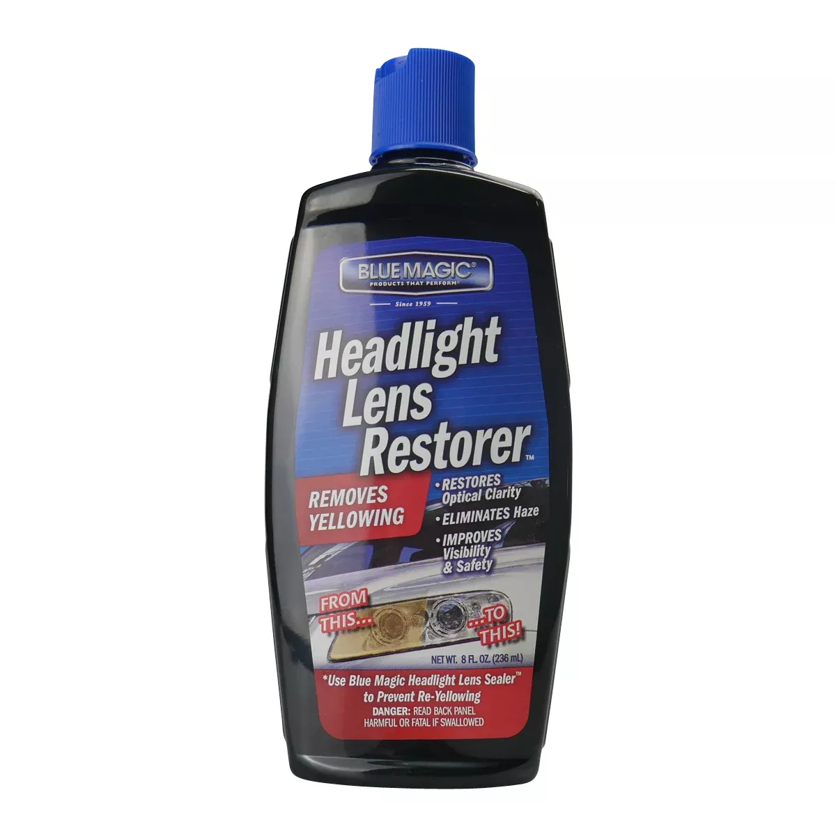 Blue Magic Headlight Lens Restorer 236ml 725CD | AutoMegaStore