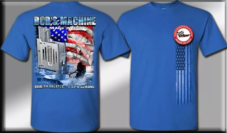Blue Redfish T-shirt - Bob's Machine