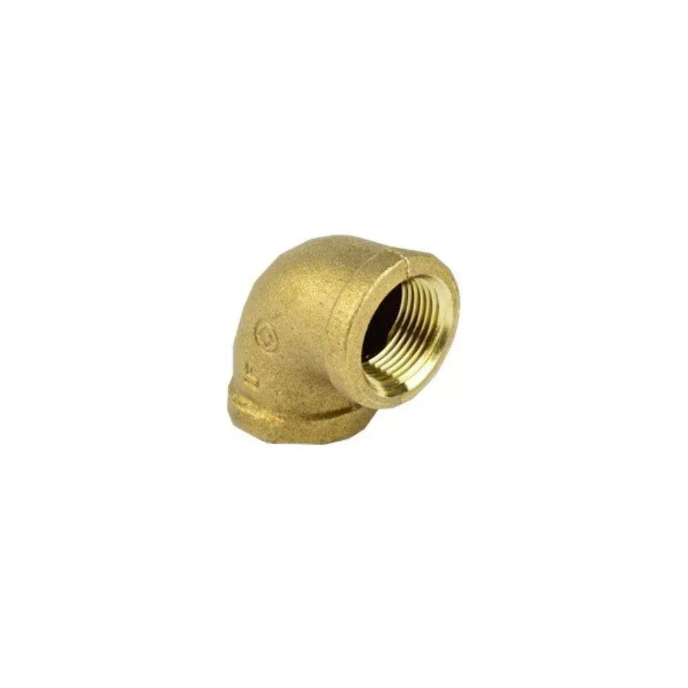 BRRL0343-NL Everflow 3/4" X1/2" 90° Elbow-Cast Brass