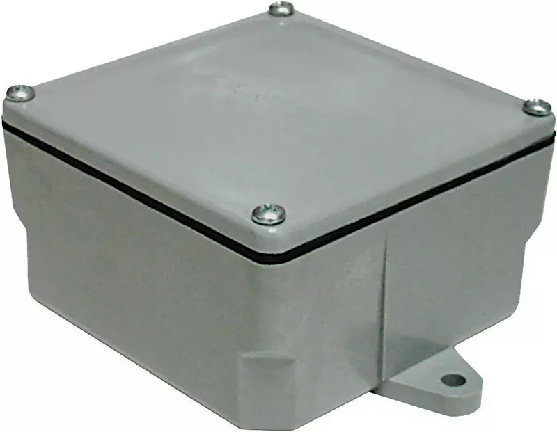 Cantex New and Old Work Square PVC 1 gang Junction Box Gray