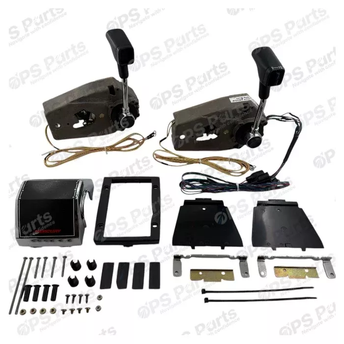 Dual Engine Console Mount Remote Control for Outboards with 4' Trim Harness – 88688A22