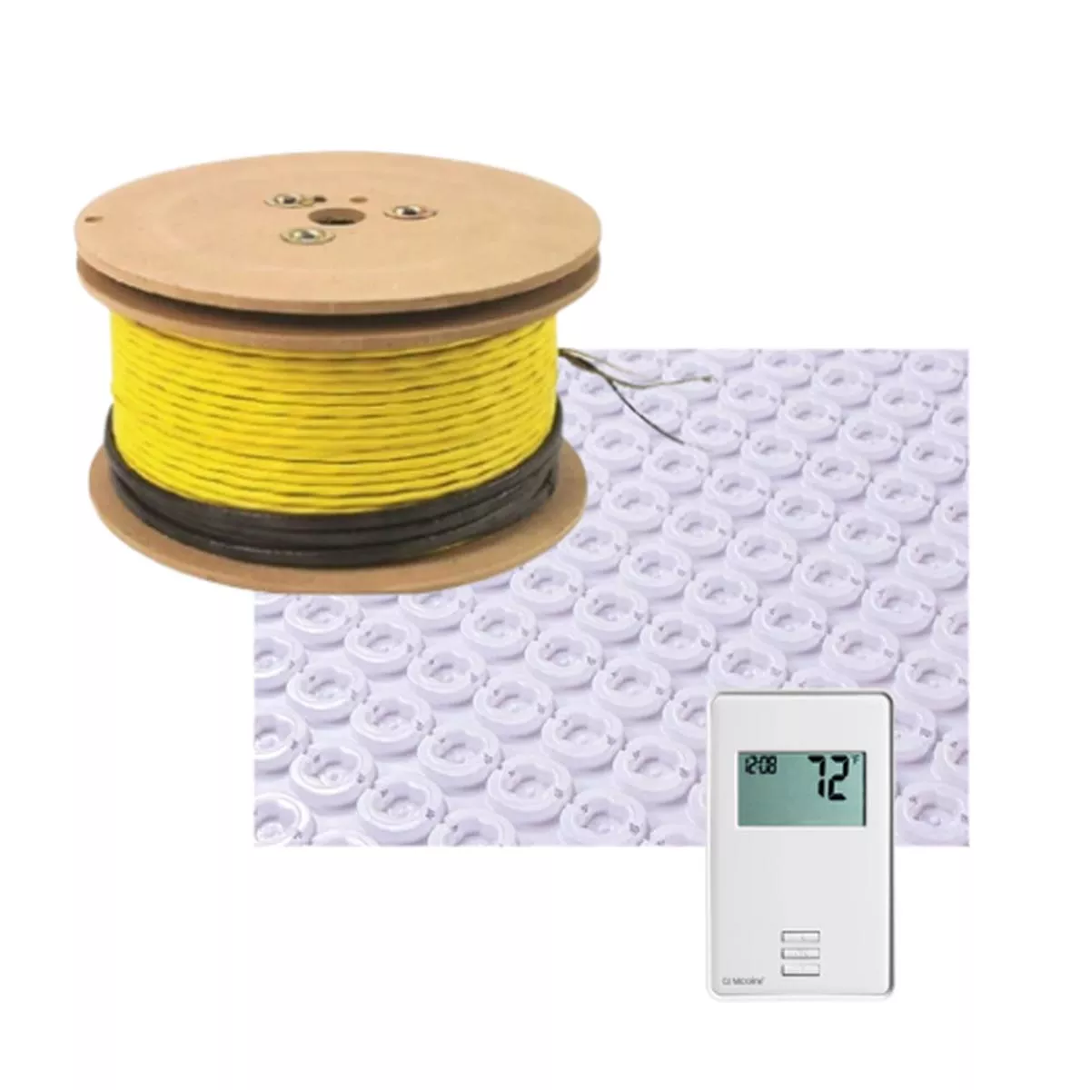 - Ensemble de Plancher Chauffant 240V - 308.6 pi2