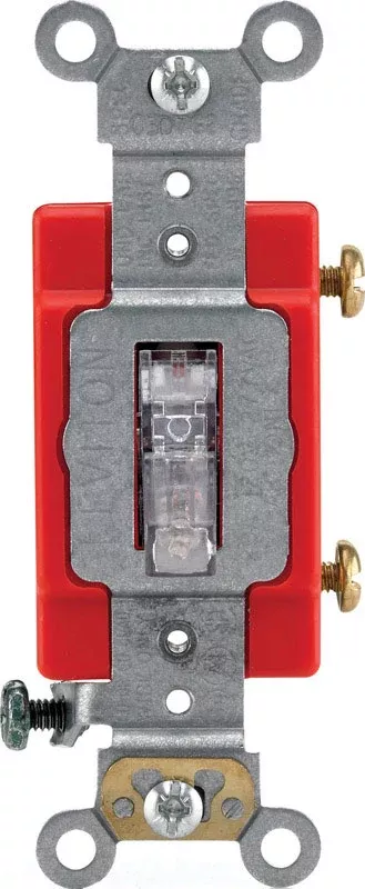 Leviton Industrial 20 amps Toggle Switch Clear