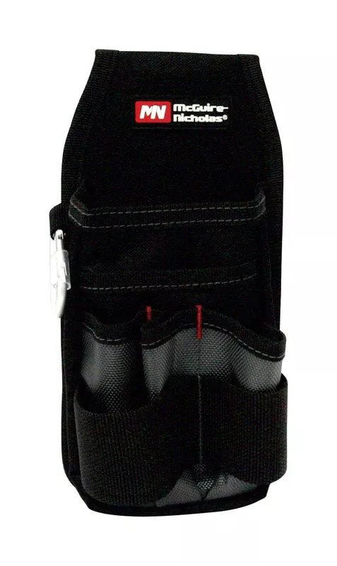 McGuire-Nicholas 8 in. W Polyester Tool Pouch 8 pocket Black