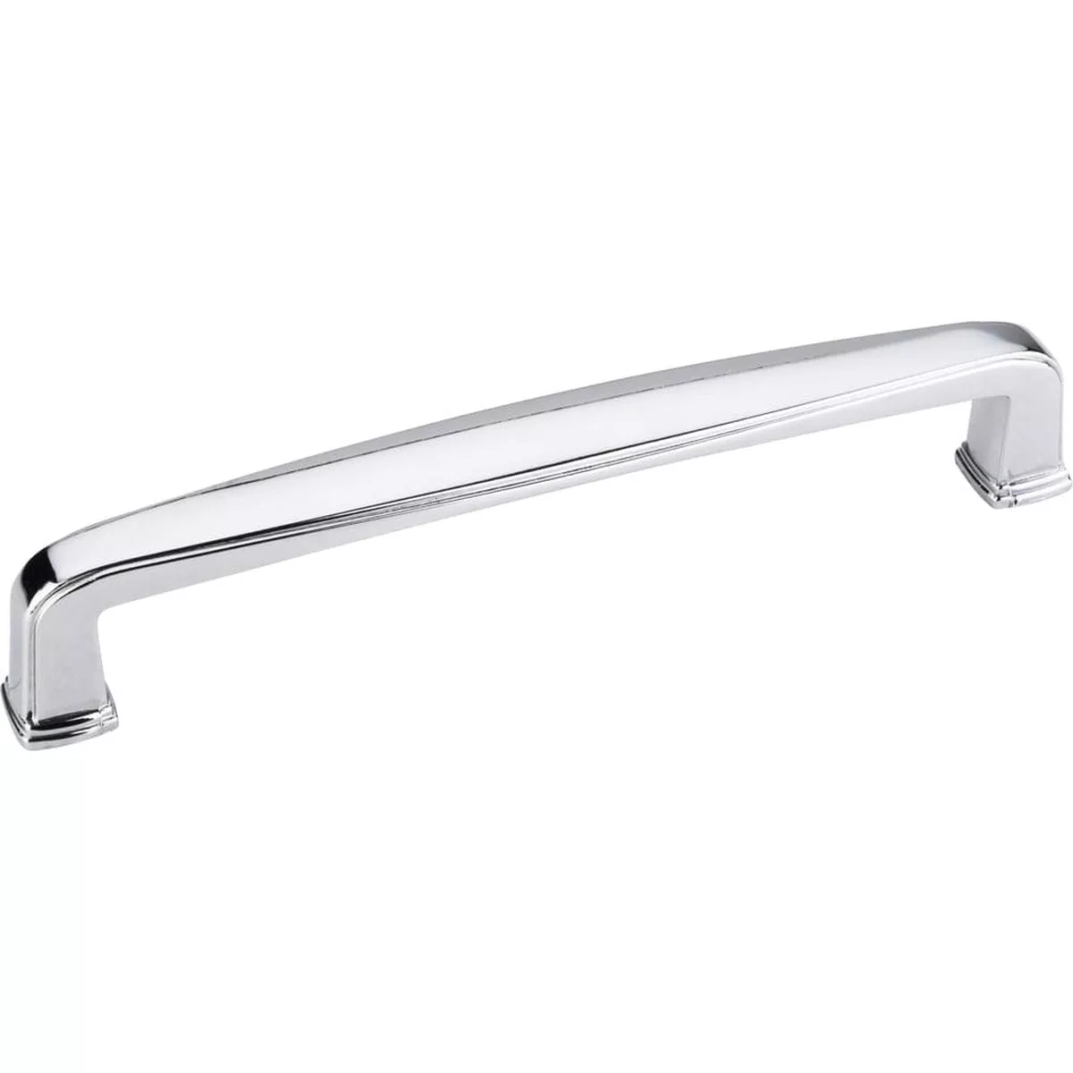Milan 1 Plain Square Pull, 128 mm C/C, Polished Chrome