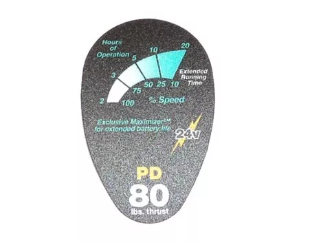 Minn Kota PowerDrive PD 80 Decal