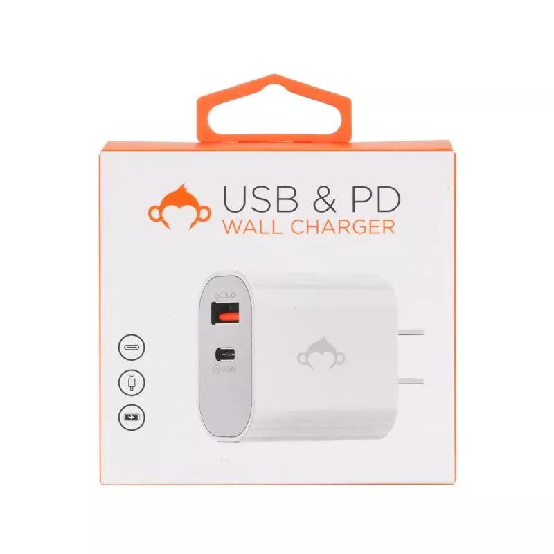 MonkeyZ 2 Port USB A/C Wall Charger