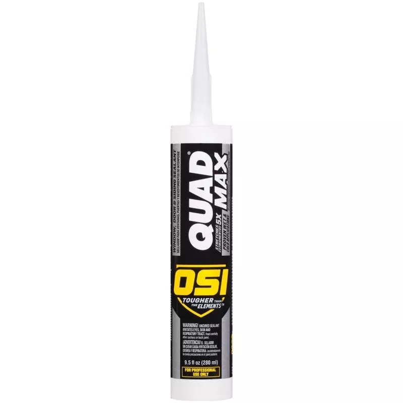 OSI Quad Max Snowscape White Elastomeric Polymers Caulk Sealant 9.5 oz