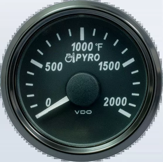 SingleViu 52mm 2000°F exhaust gas temperature gauge without harness - A2C3833040001