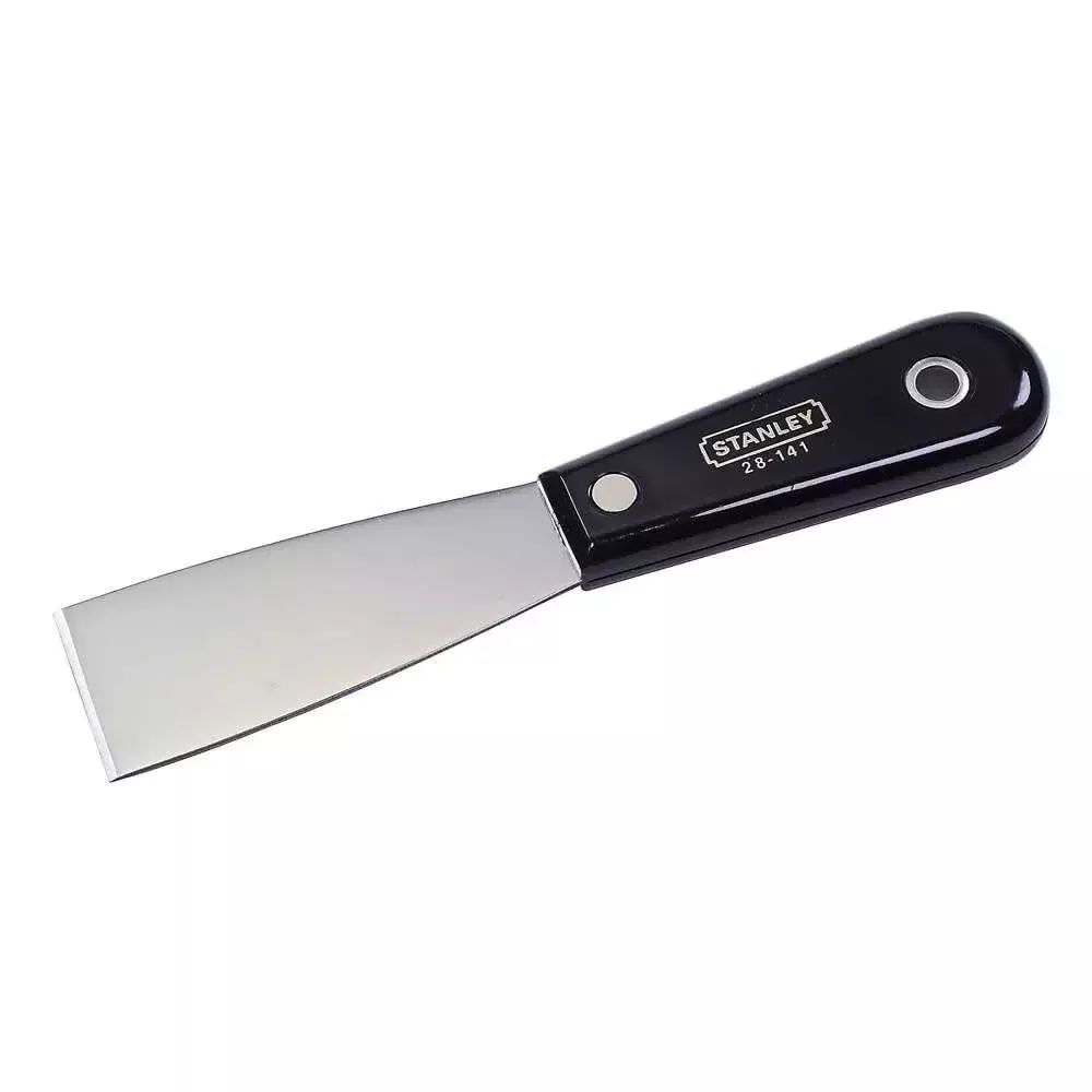 STANLEY 1-1/2 in Putty Knife - 4in Blade, Nylon Handle