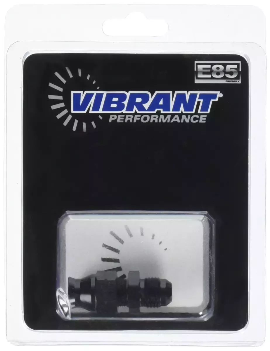 Vibrant 16455 Brass Adapter -6AN to 5/16in