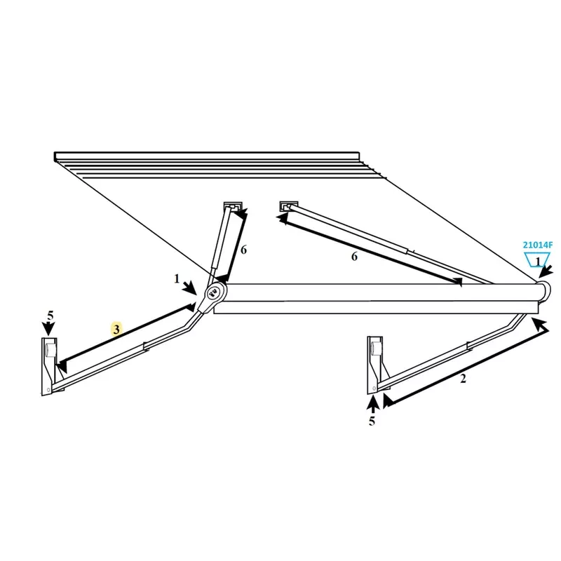 Zip Dee Head Casting Assembly for Relax 12V Airstream Awning (215310)